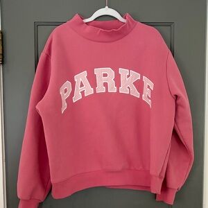 parke pink aid breast awareness mockneck l/xl